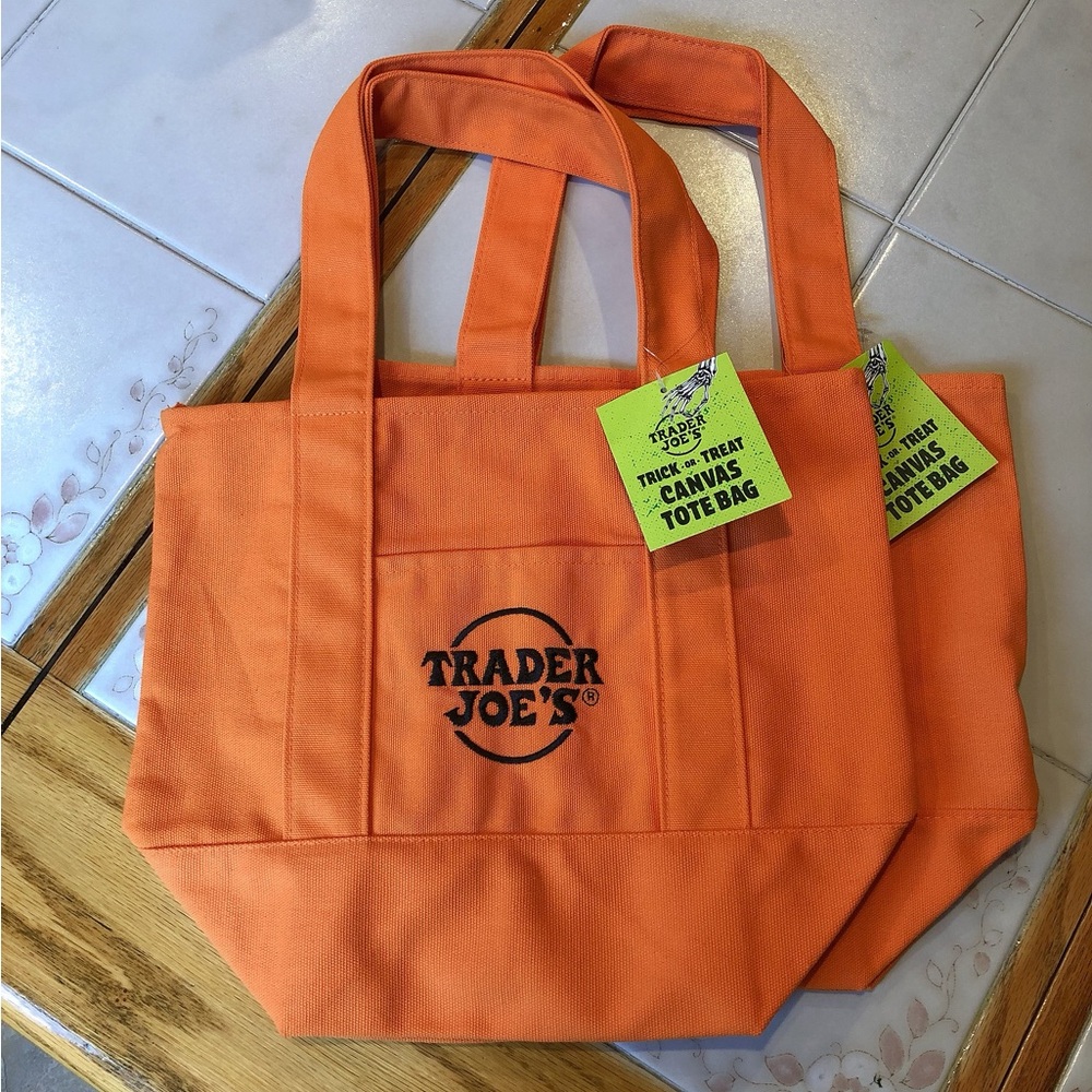 🌟Trader Joe's Trick or Treat Mini Canvas Tote Bag - Picture 6 of 6
